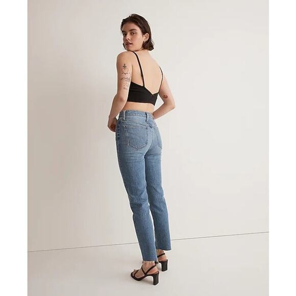Madewell The Perfect Vintage Jean Earlside Wash Raw-Hem Mix Paper Blue SZ 25 NWT - Picture 4 of 12